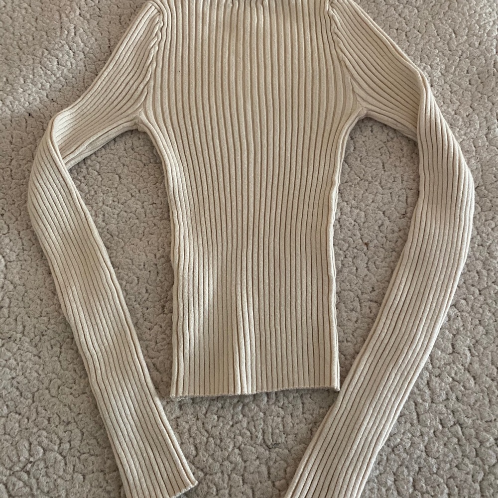 ASOS Roll Knit Sweater in Fine Knit Rib - Picture 7 of 8